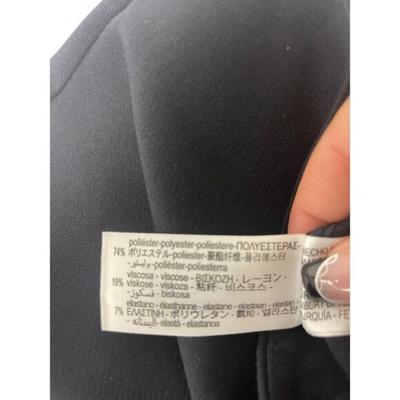 Zara Womens Pants XS Trouser Blue Wide Leg Balloon Fit Mid Rise 1478/226 NWT - Picture 8 of 11